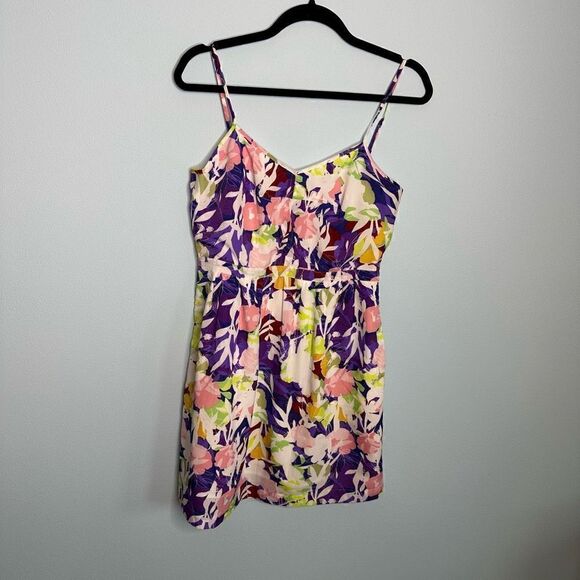 J Crew Spaghetti Strap Floral Dress Size 6 Multi Color with Pockets (K1) - Picture 9 of 9
